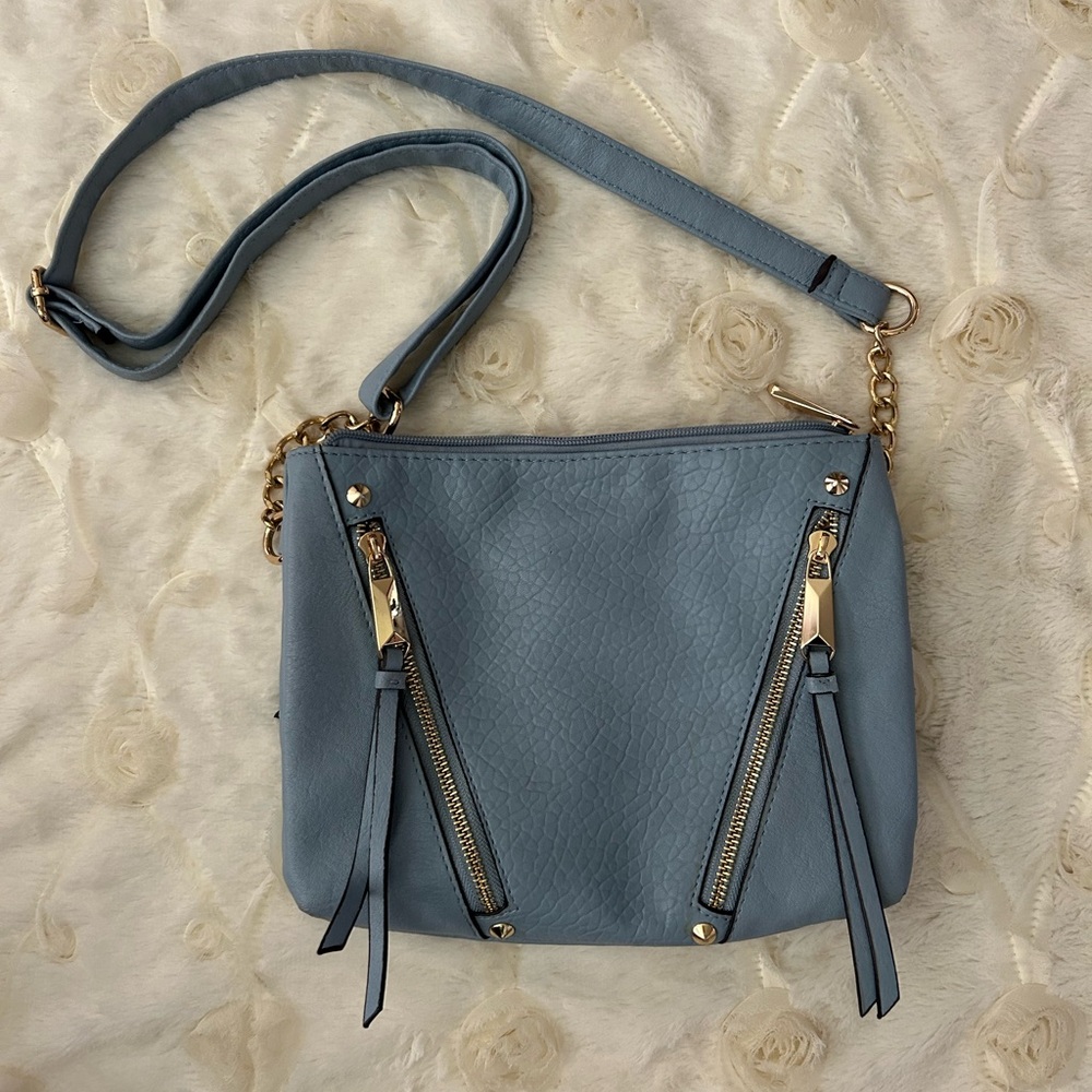 Jessica Simpson Blue Crossbody and Knit Sweater, PERFECT CONDITION. Soo hot!! 🥵 - Picture 3 of 10